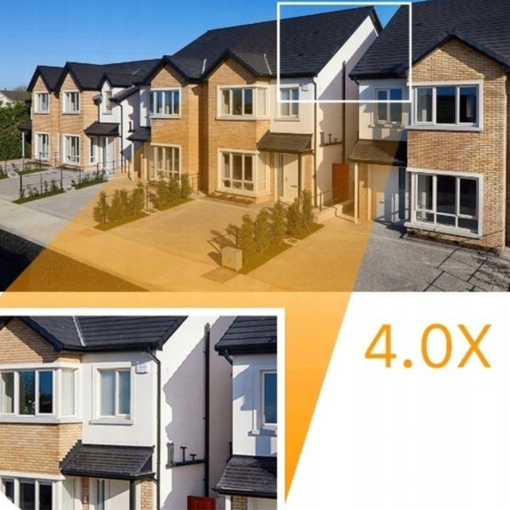 Zewnętrzna Kamera IP WiFi 8MP TUYA Ultra HD 4K ZOOM Z MIKROFONEM SD CZARNA