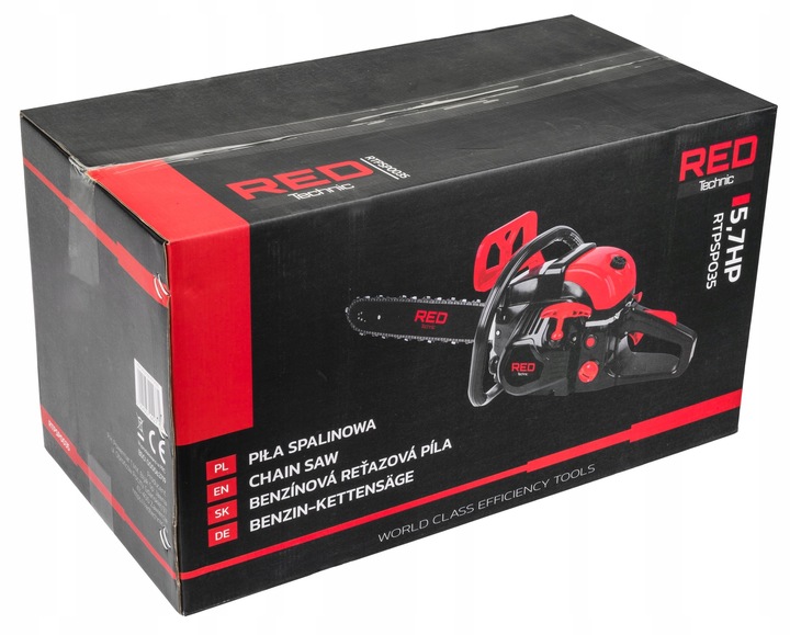 Piła SPALINOWA do drewna 5,7KM Łańcuchowa Pilarka 2x łańc 2x Prowad 3x