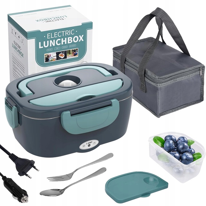 ELEKTRYCZNY LUNCHBOX 1.5L 80W PODGRZEWACZ ŻYWNOŚCI DO TORBA TERMICZNA