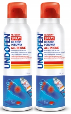UNDOFEN ALL IN ONE Spray do stóp GRZYBICA 2 x 150ml