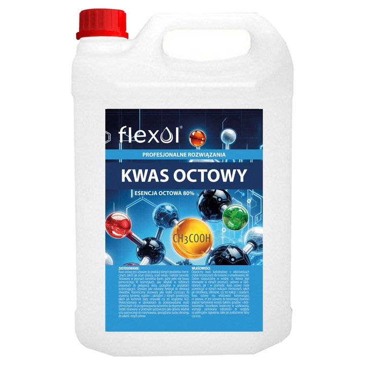 KWAS OCTOWY 5L ESENCJA OCTOWA 80% Flexol