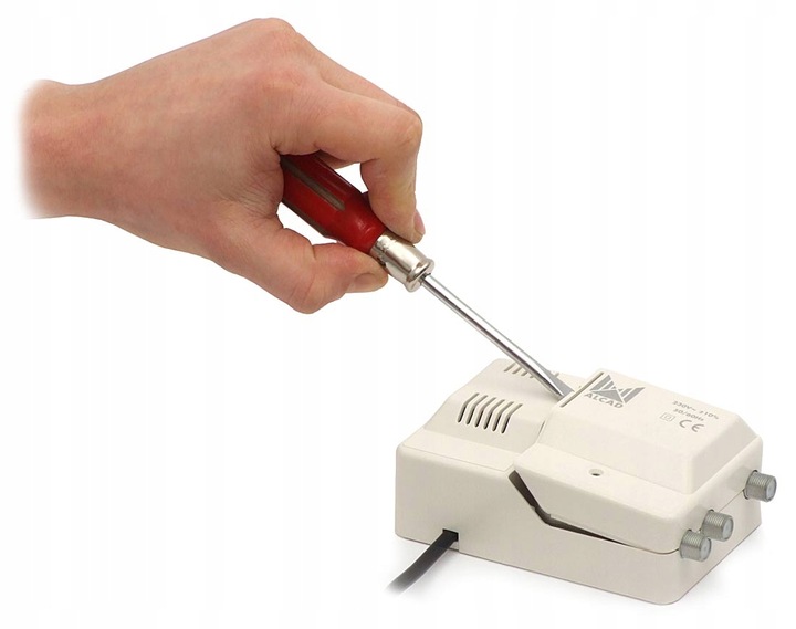 Wzmacniacz Antenowy DVB-T 2 TV ALCAD CA-215 DC 12V