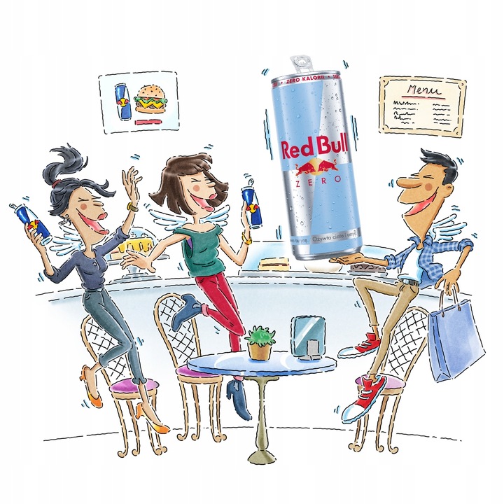 RED BULL Napój Energetyczny Zero bez cukru 24x250ml ZESTAW