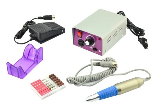 PROFESJONALNA FREZARKA DO PAZNOKCI PEDAŁ + FREZY