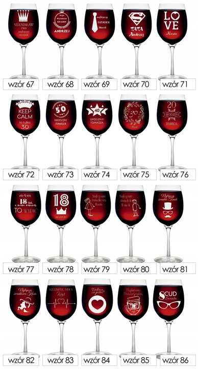 Kieliszek do wina z GRAWEREM prezent upominek urodziny dzień kobiet + KOREK