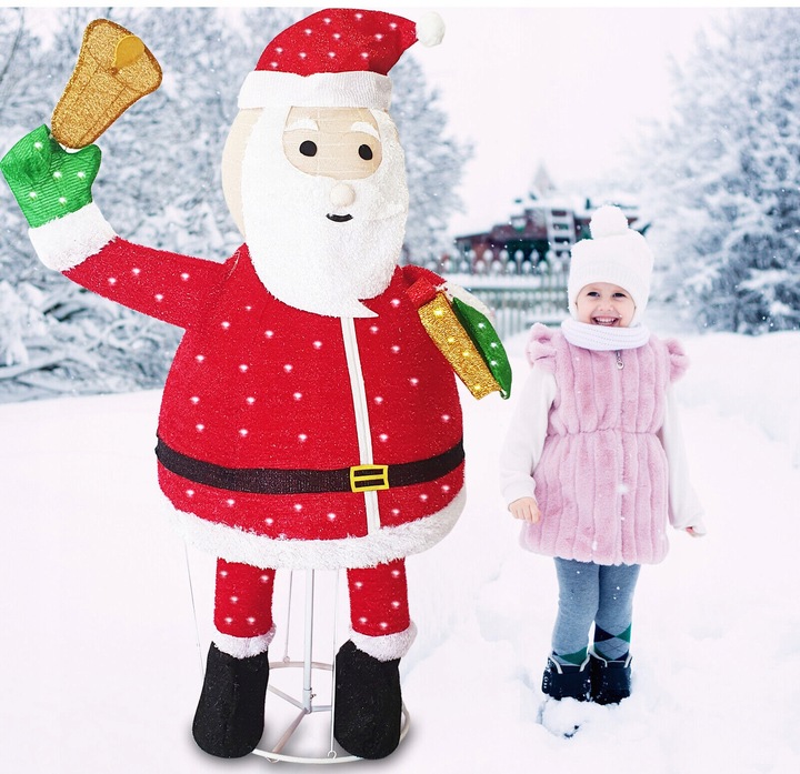 ŚWIĘTY MIKOŁAJ OZDOBA 180 cm 200 LED IP44 TIMER