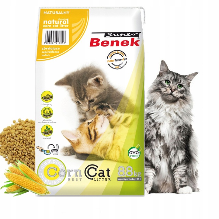 SUPER BENEK - Corn cat kukurydziany 14l