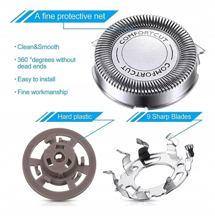 Ostrza głowice noże do golarki Philips SH30 Series S1000 S2000 S3000