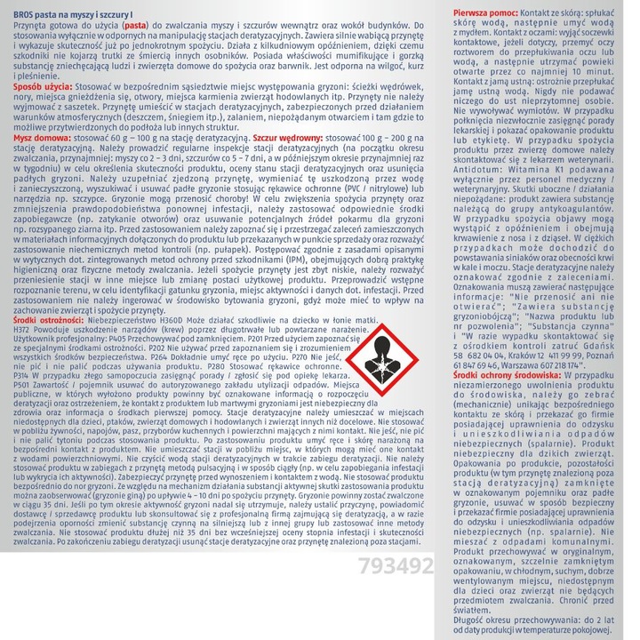 Trutka Bros Pasta Na Myszy I Szczury 1kg Skuteczna Przynęta Gryzonie