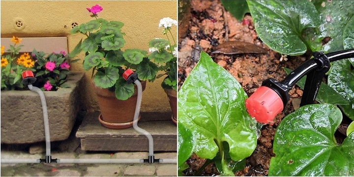 ZESTAW NAWADNIANIE KROPELKOWE SYSTEM 25m + 30 DYSZ