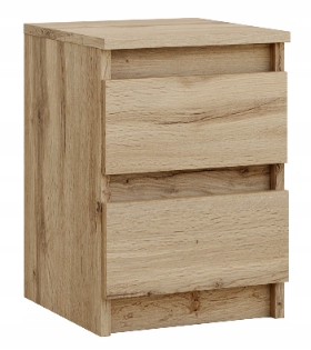 SZAFKA NOCNA WOTAN STOLIK NOCNY DWIE SZUFLADY 30cm SYPIALNIA SALON