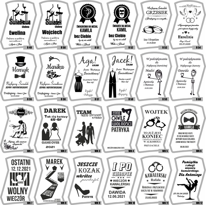 Zestaw do Whisky Karafka dwie szklanki z GRAWEREM