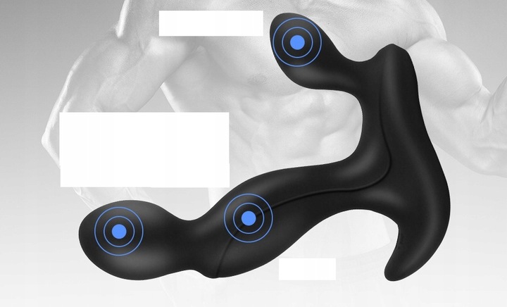 MASAŻER PROSTATY WIBRATOR KOREK ANALNY 3w1 USB