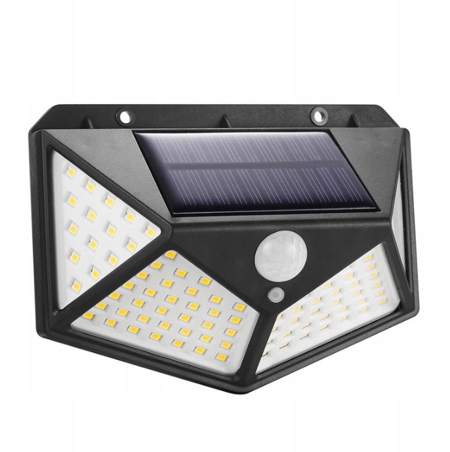 Lampa Solarna z Czujnikiem RUCHU ZMIERZCHU LAMPY 100 LED SOLARNE