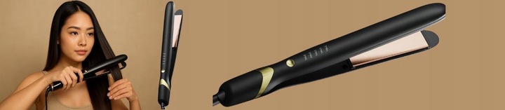 Prostownica do włosów ceramiczna 2w1 Jonizacja Kreci włosy Regulacja