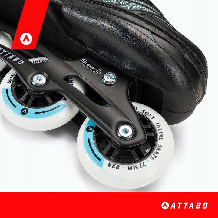 Łyżworolki dziecięce ATTABO 2w1 rolki i łyżwy Kylo L (38-41) Regulowane