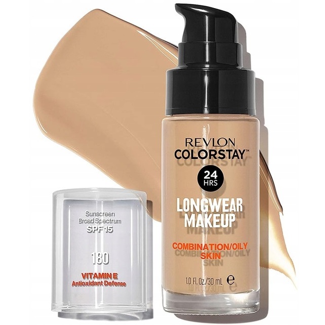 Revlon Colorstay Podkład Do Twarzy Cera Tłusta Mieszana 180 Sand Beige
