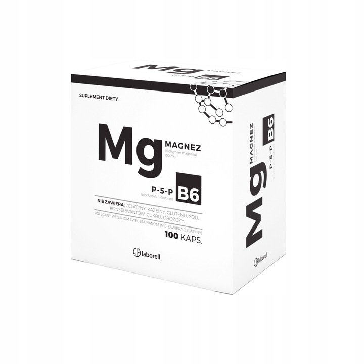 Magnez Mg + Witamina B6 MOCNE 100 kaps.