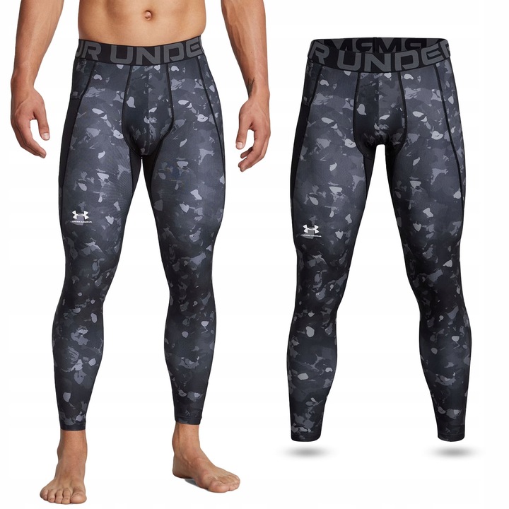 LEGGINSY SPORTOWE MĘSKIE UNDER ARMOUR DO BIEGANIA TERMOAKTYWNE 1386938-001