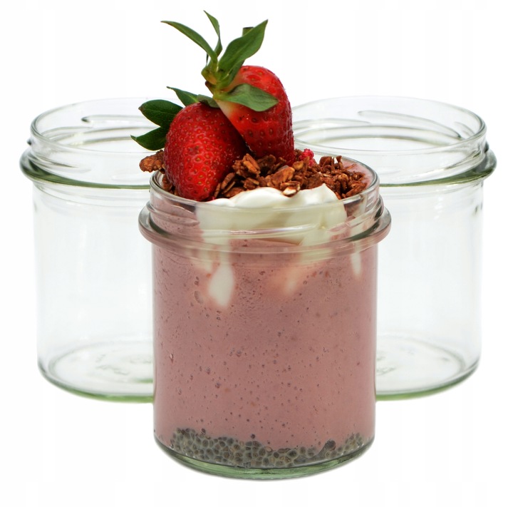 20x SŁOIK NA PRZETWORY 350 ML Słoik Szklany Na Miód Pojemnik Na Dżem