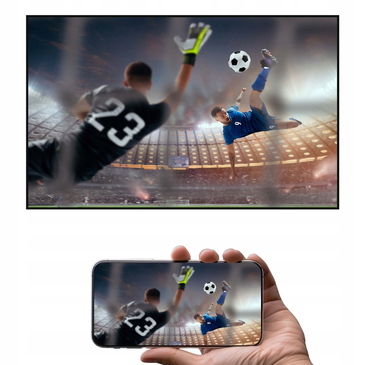 PROJEKTOR RZUTNIK AKUMULATOR PRZENOŚNY OBROTOWY LED MOBILNY SMART TV +HDMI