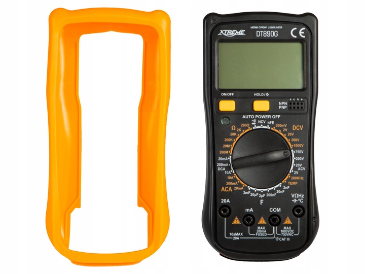 MULTIMETR MIERNIK CYFROWY PRĄDU LCD TEMPERATURY 6F22ND UNIWERSALNY TESTER