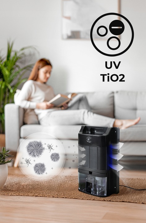 DUŻY OSUSZACZ POWIETRZA POCHŁANIACZ WILGOCI OCZYSZCZACZ XXL CICHY +