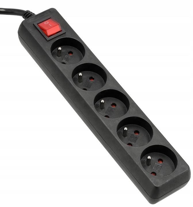 Przedłużacz Listwa Zasilająca 5 Gniazd 10m 3000W 3*1,5mm2 Z