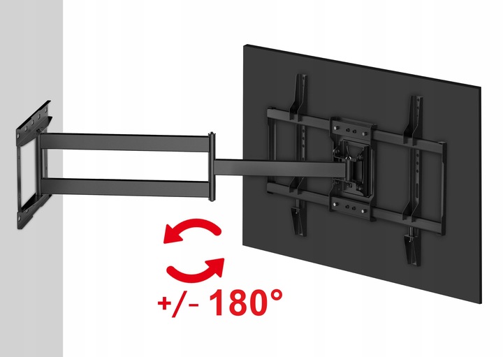 Uchwyt TV Dlugie ramie 85cm Wieszak do Telewizora 32-64 cale narożny