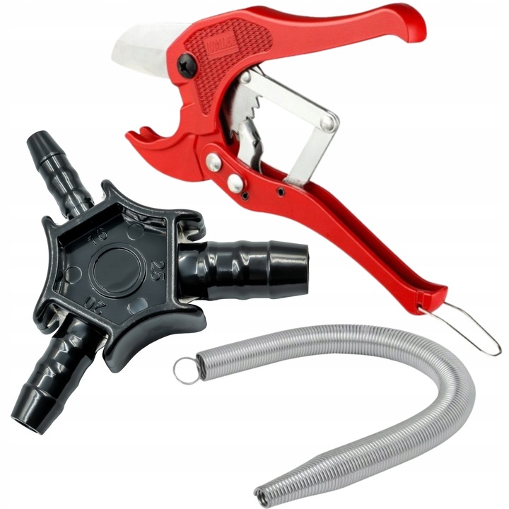 ZESTAW HYDRAULIKA DO RUR PEX NOŻYCE 42mm SPRĘŻYNA 16mm KALIBRATOR