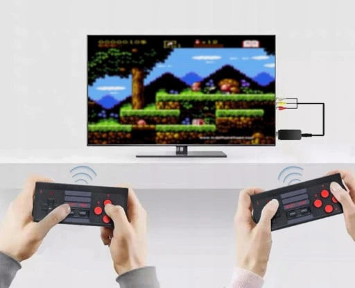 KONSOLA RETRO 848 GIER 2 BEZPRZEWODOWE PADY DONGLE