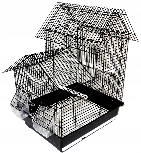 Klatka ZAMEK dla PTAKÓW PAPUGI PAPUG KANARKA PTAKA+KARMA