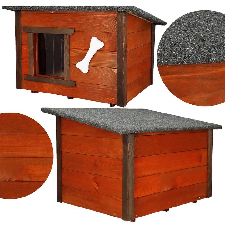 DREWNIANA BUDA DLA PSA OCIEPLANA KURTYNA LEGOWISKO DOMEK OTWIERANY DACH