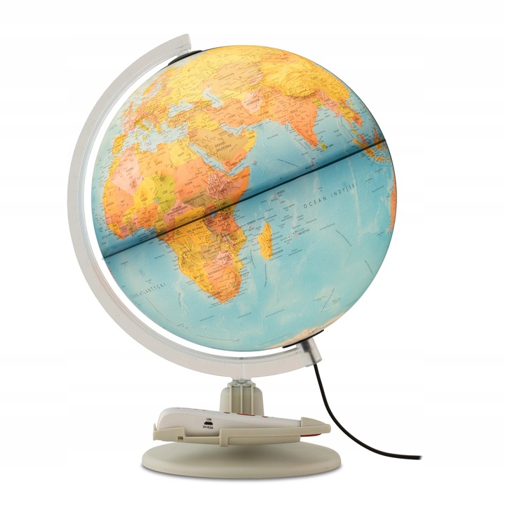 Globus interaktywny Parlamondo edukacyjny podświetlany z piórem mówiącym