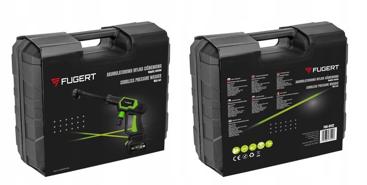 MYJKA CIŚNIENIOWA AKUMULATOROWA BEZPRZEWODOWA 2XAKU 21V MULTI DYSZA