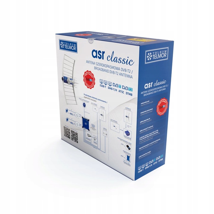 Antena szerokopasmowa Telkom-Telmor ASR Classic P20 HQ Z ZASILACZEM