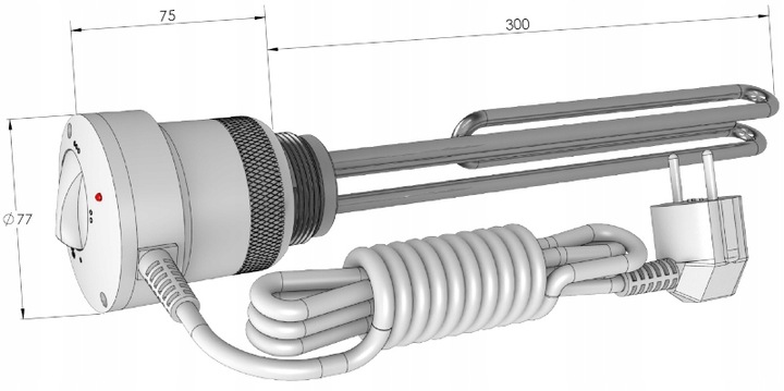 Grzałka do bojlera 1500W 6/4 EJK Mini ELEKTROMET
