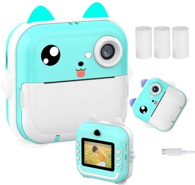 DRUKUŚ DRUKARKA APARAT NATYCHMIASTOWY FOTOGRAFICZNY MINI TERMICZNA RÓŻOWY