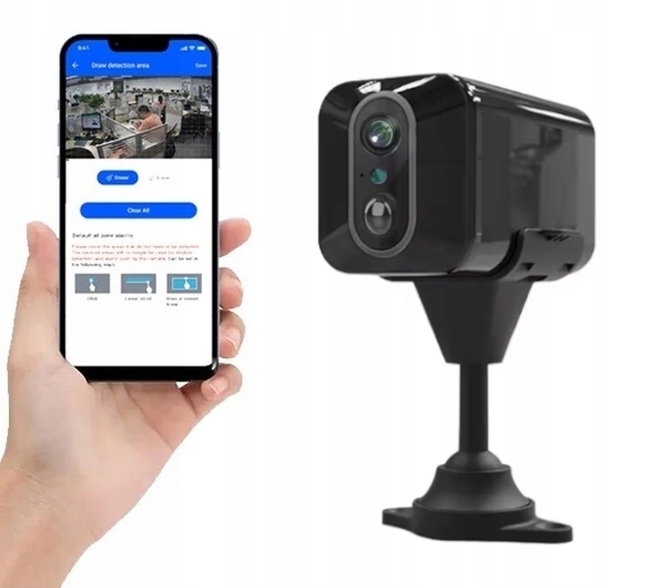 Mini kamera zewnętrzna kartę SIM zdalny podgląd żywo podczerwień 10