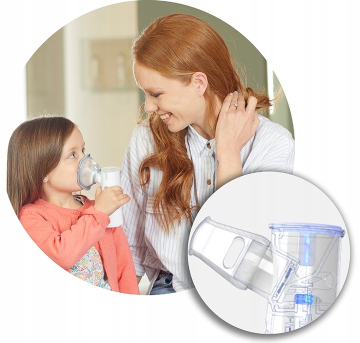 INHALATOR MEMBRANOWY SIATECZKOWY FLAEM LIGHTNEB PRZENOŚNY TRYB NOCNY CICHY