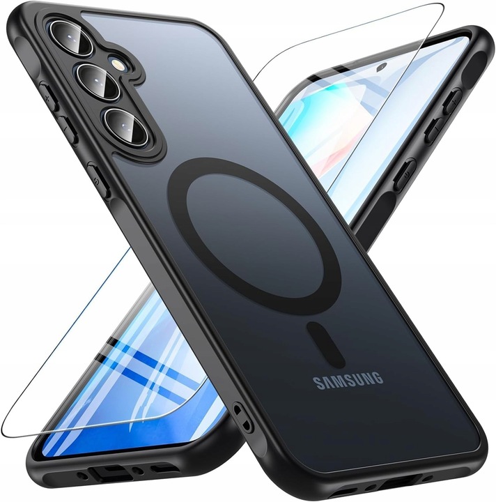 Etui do Samsung Galaxy A56 WZMACNIANE 360° MATOWE MATT Case + 2x SZKŁO