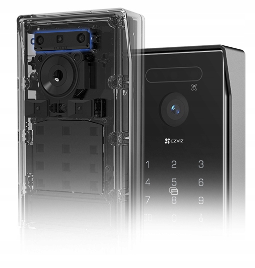 Wideodomofon WiFi EZVIZ HP7 PRO EZVIZ 2-Żyłowy 4K Furtka Brama Kod