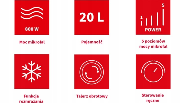 Kuchenka mikrofalowa wolnostojąca SHARP 800W 20L czarna