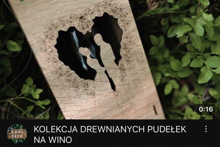 DREWNIANE PUDEŁKO NA WINO ŚLUB SKRZYNIA Z GRAWEREM PREZENT WESELE