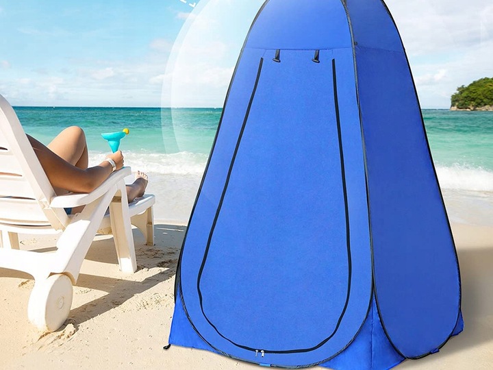 NAMIOT PLAŻOWY PRZEBIERALNIA NA PRYSZNIC TOALETA WC PRZENOŚNY KEMPINGOWY