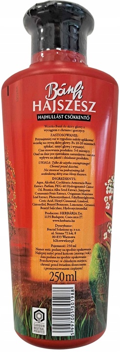 Banfi Herbaria Wcierka Na Porost Włosów Do Skóry Głowy 250ml