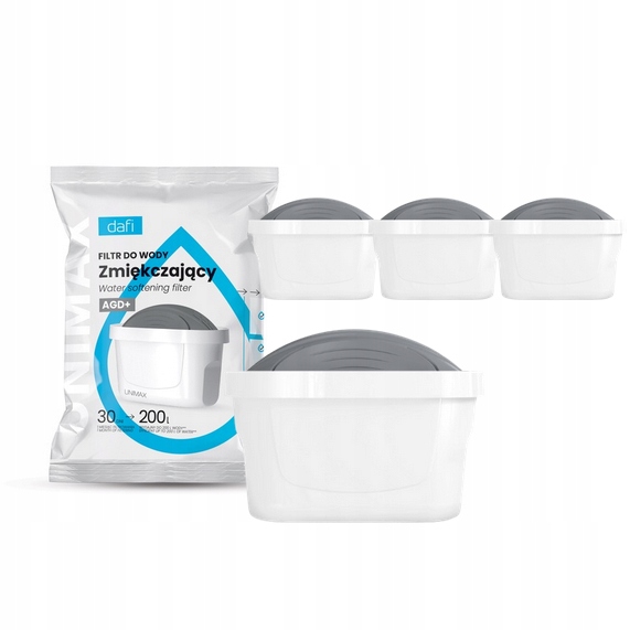 4 x Wkład Filtr do dzbanka Dafi Unimax Do Twardej Wody AGD+