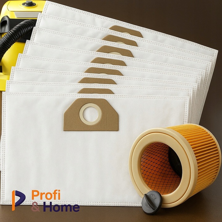 10x WORKI DO ODKURZACZA KARCHER WD3 SE4001 WD2 PLUS KWD3 V17 V15+FILTR