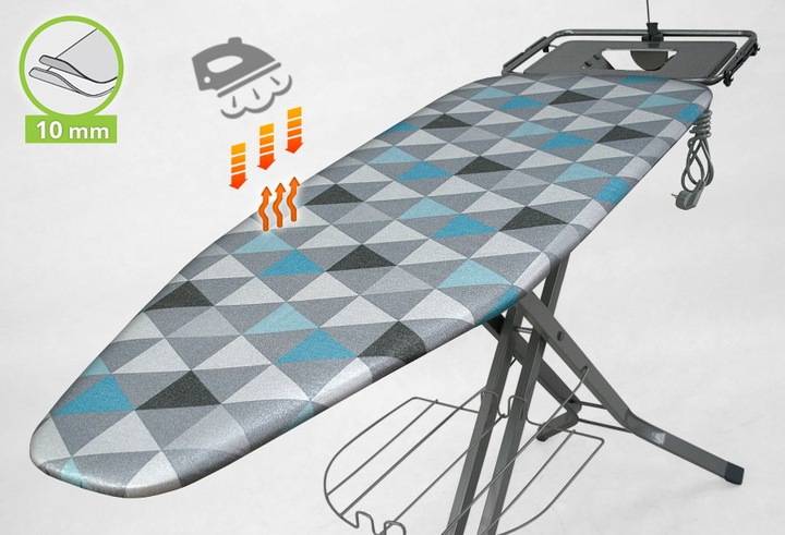 DESKA DO PRASOWANIA DUŻA 130x48 SKŁADANA DO GENERATORA PARY STACJI