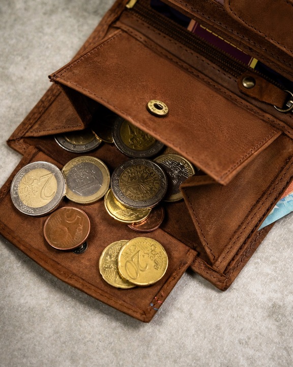 Peterson pionowy portfel męski skóra naturalna